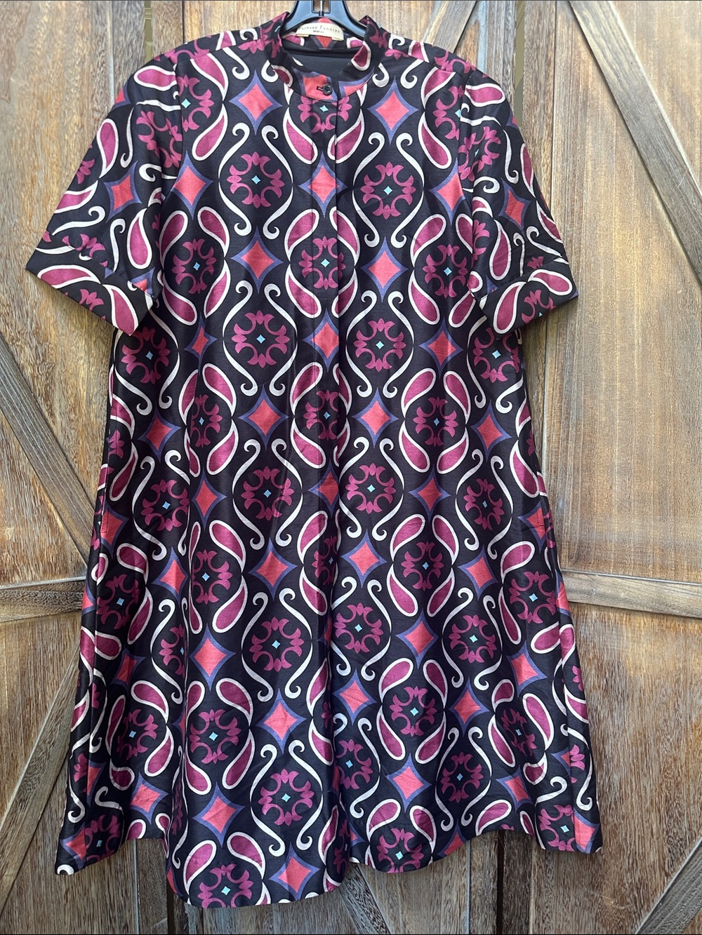 Wayward Fancies Midi Dress Geometric Print with Pockets Womenās Size Medium 10